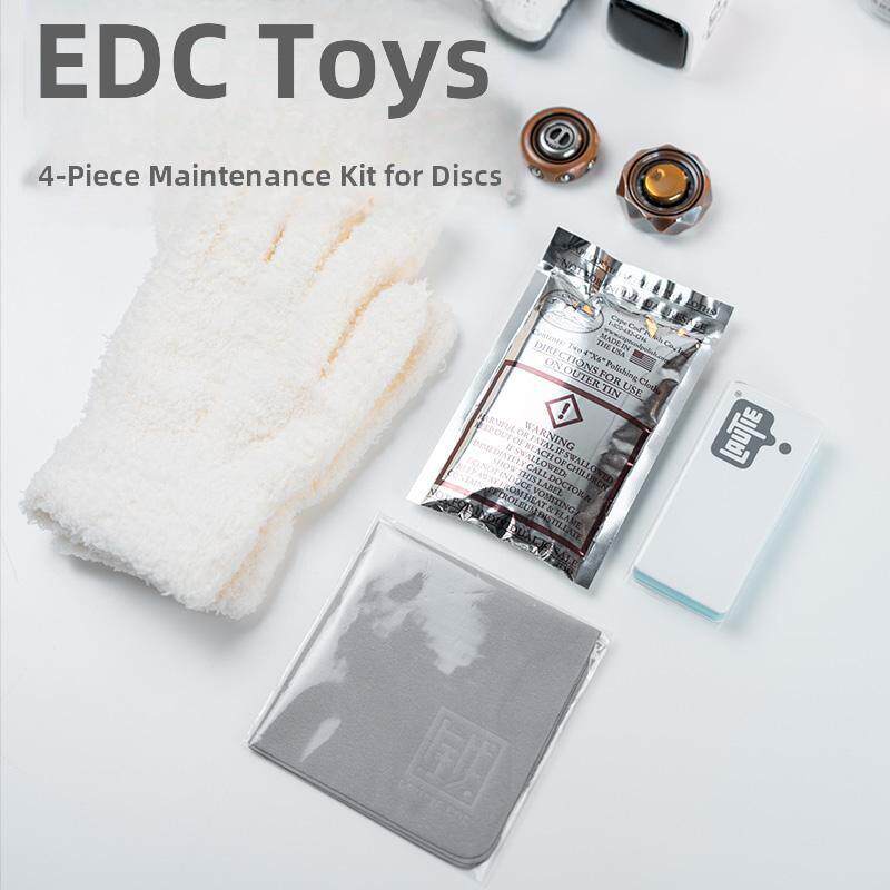 EDC玩具保养盘玩套装 金属抛光布擦拭布抛光板块文玩手套 老铁匠