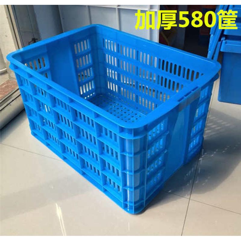 加厚塑料筐框周转箱长方形筐子大号收纳胶框工业胶箱快递匡大框子