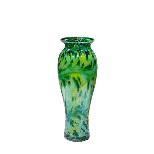 中古风艺术孔雀翎琉璃花瓶客厅电视柜餐桌玄关创意插花摆件装饰品