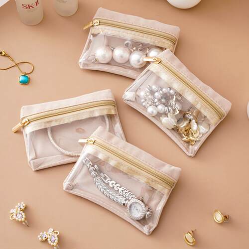 Elegant and Portable Jewelry Storage Bag for Necklaces, Earr
