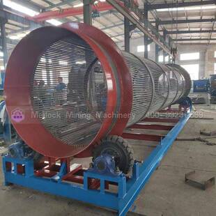 6米无轴滚筒筛时产100吨双层圆筒筛效果好产量高耗能低耐用