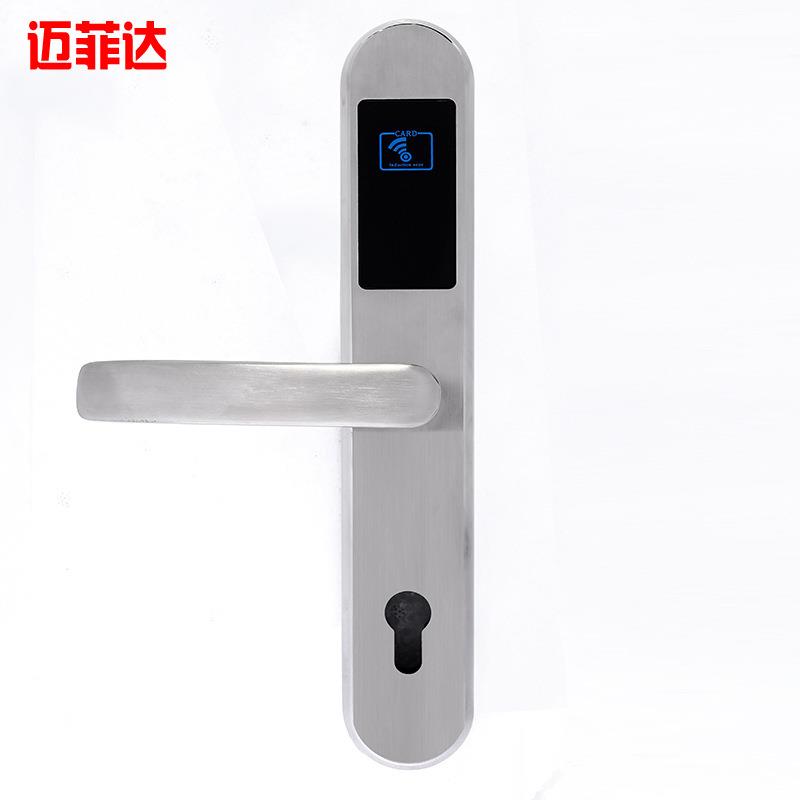 铝合金门智能酒店密码锁感应刷IC卡电子家用门锁公寓宾馆磁卡锁