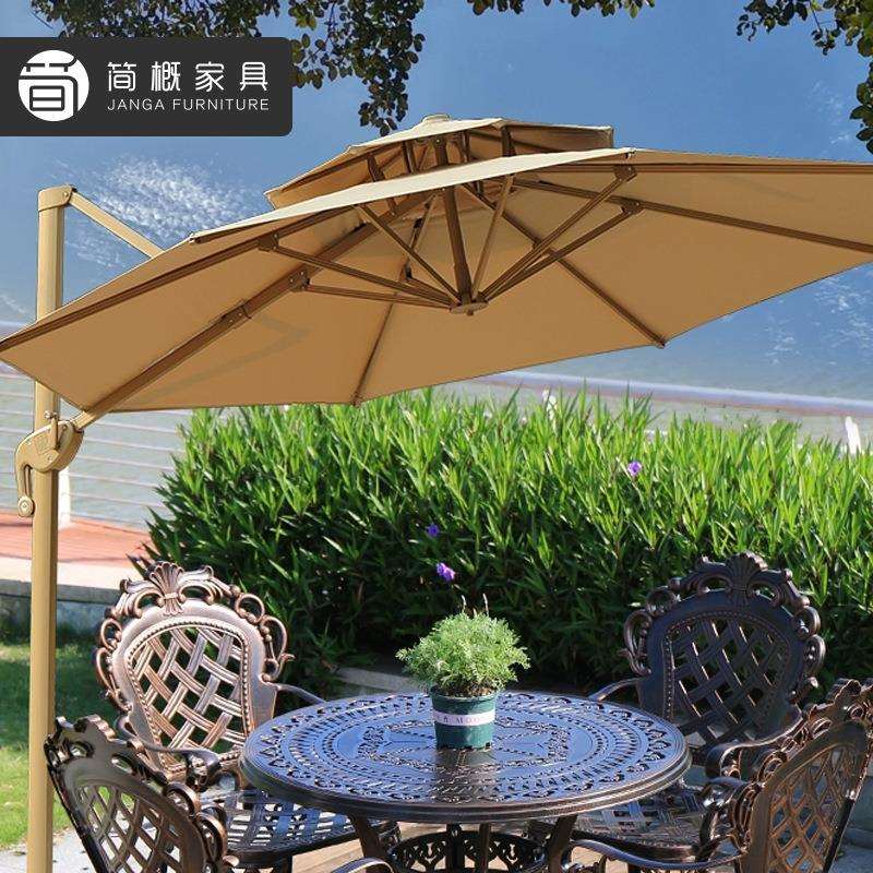户外大型遮阳伞别墅庭院花园罗马伞商用露天咖啡厅民宿户外太阳伞