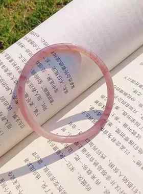 古风仙女细条圆条镯子玻璃叮当镯日常百搭饰品贵妃镯子女S660