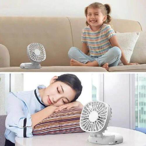 Handheld Rechargeable Fan Cool Neck Fan With 3 Quiet Speed