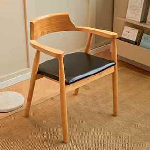 实木舒适餐民椅肯尼迪总统广岛餐店厅家用宿酒洽会议简约谈靠465