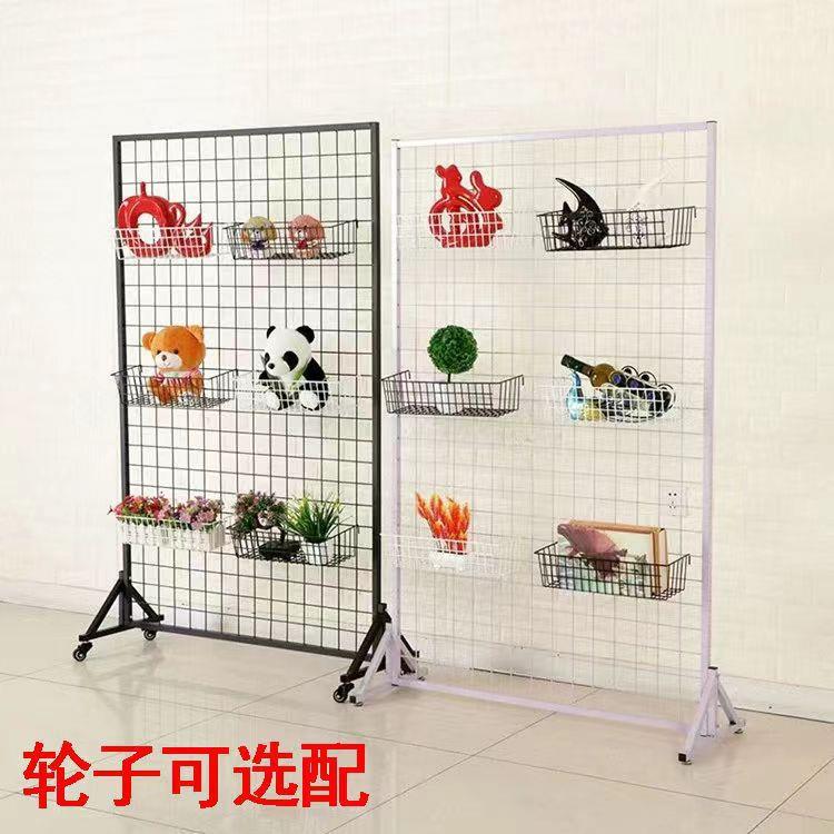 网格展示架铁艺网格货架幼儿园展示架超市网片置物架饰品网格架厂