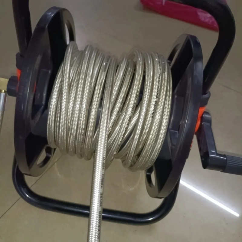洗车机高压管便携式手摇卷管器管子收纳架收卷器卷盘器水管收卷盘