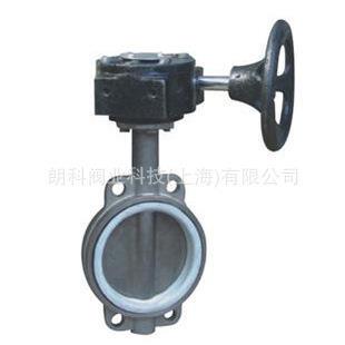 D371F 16P全不锈钢涡轮蝶阀不锈钢304四氟对夹蝶阀