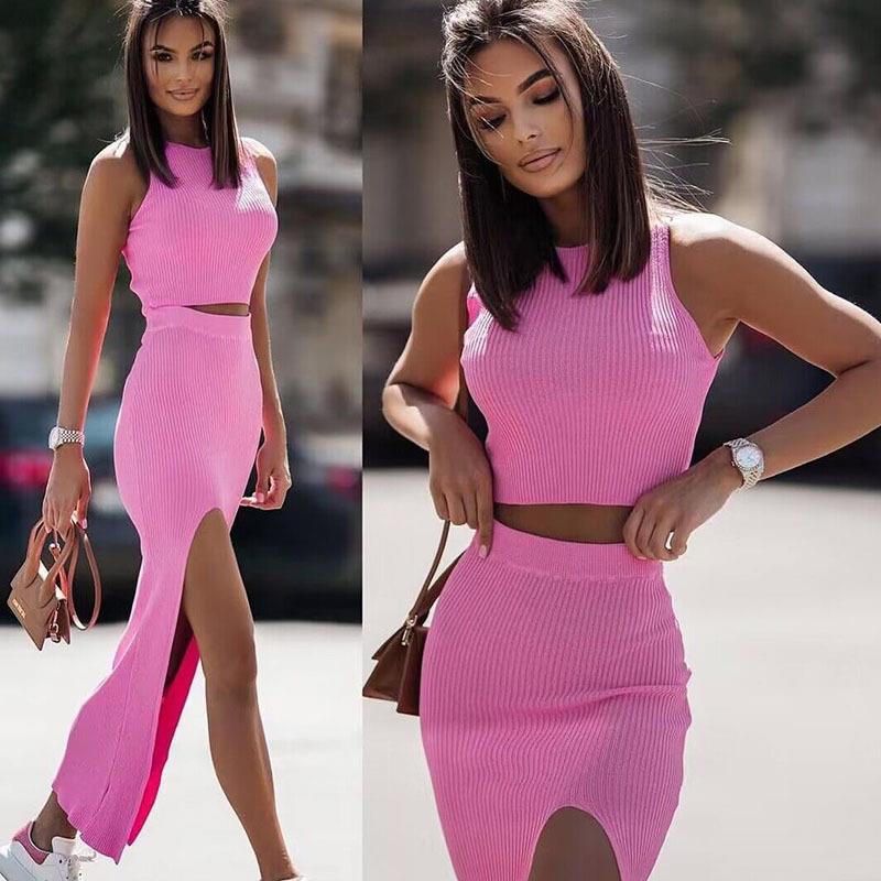 womens skirt outifits matching sleeveless stylish casual
