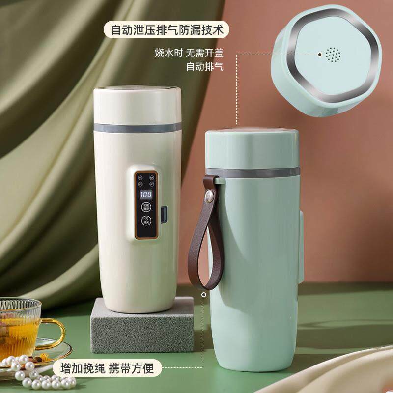 110V便携式烧水杯美国台湾专用旅行烧水壶小型车载12V电加热水杯