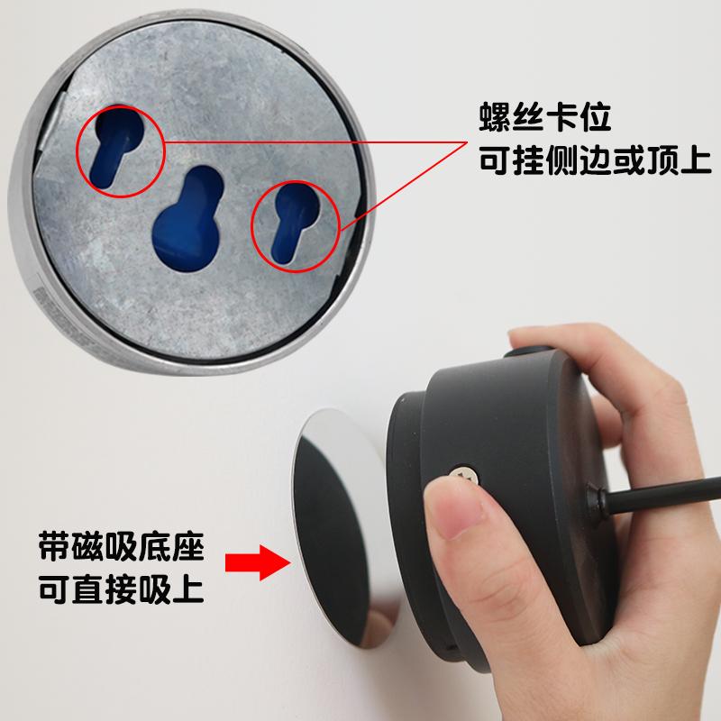 感应led射灯 店铺展示无线免打孔可移动客厅壁灯 充电灯人体感应