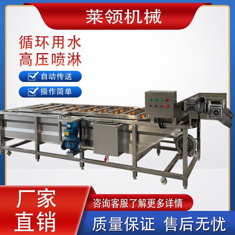 黄桃罐头气泡清洗机 多功能毛豆果蔬清洗机器 脱水蔬菜加工设备