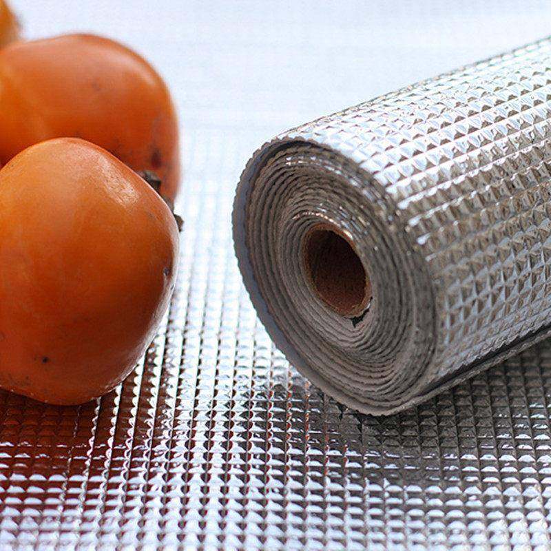 铝膜防水防潮整体橱柜垫厨房餐桌灶台抽屉衣柜垫隔热垫锡纸铝箔防