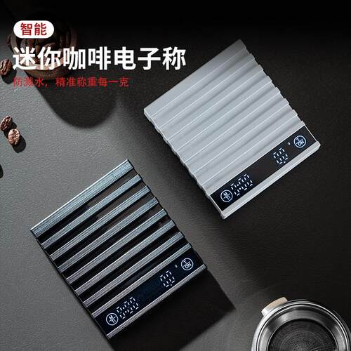 迷你咖啡电子秤可携式称重计时秤家用小型咖啡器具手冲咖啡豆秤