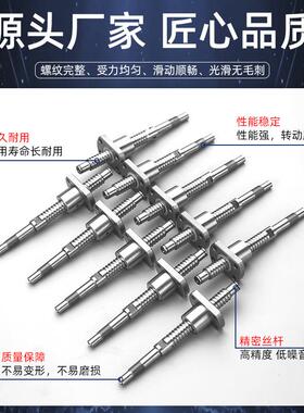 微型精密滚珠丝杆SFK0601/0602/0802/1002/1202小型滚珠丝杠螺母