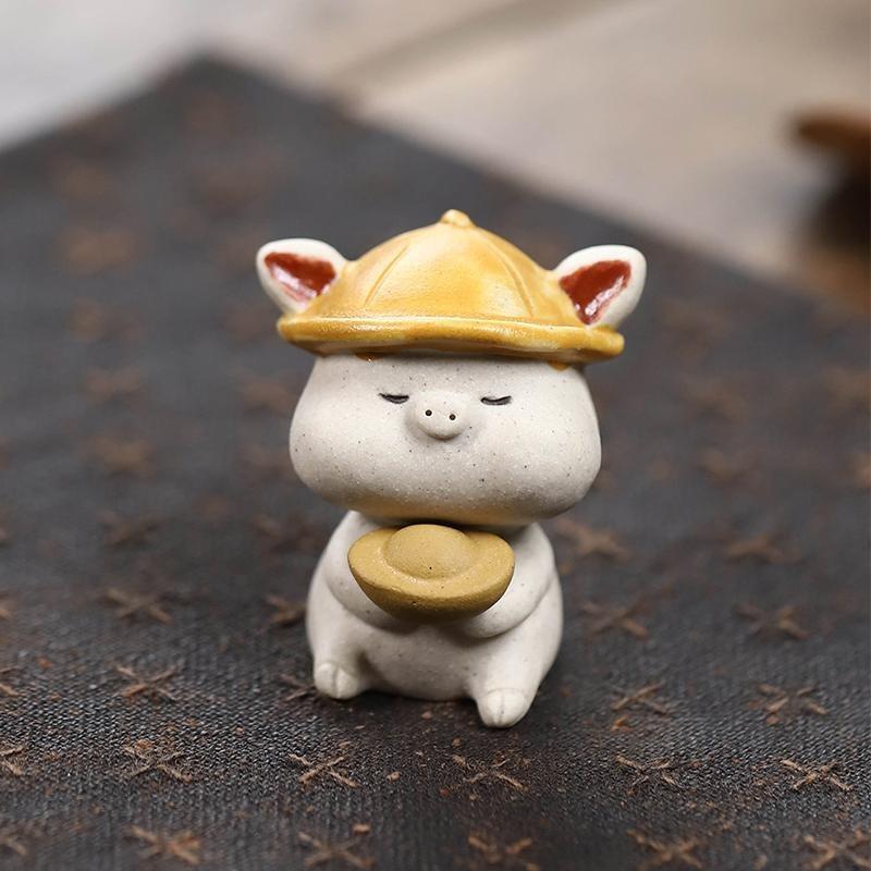 茶宠摆件精品可养紫砂萌萌小羊创意茶盘茶台桌面装饰茶具茶道配件图片