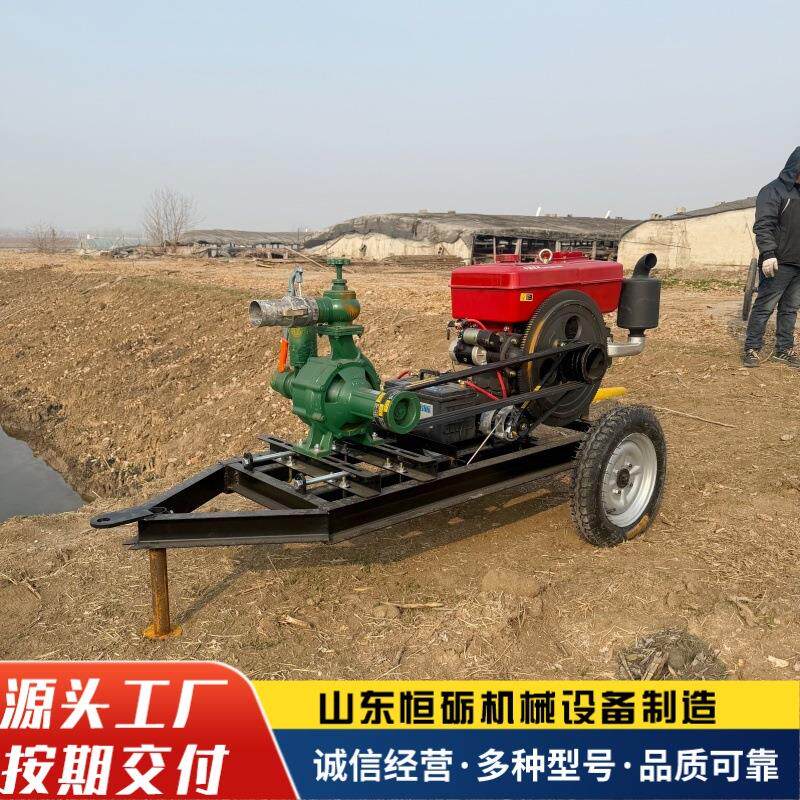 柴油大功率涡轮增压高扬程灌溉泵农用灌溉农田浇水高压抽水泵