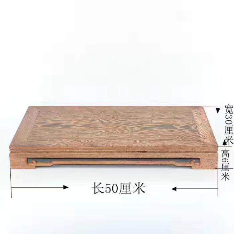 正品佛像座石工头奇底石花盆花瓶香炉实品木红木长方形木质茶壶艺