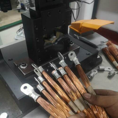 油压端子机铜鼻子压接机压着机端子接线机新能源120平方压六边