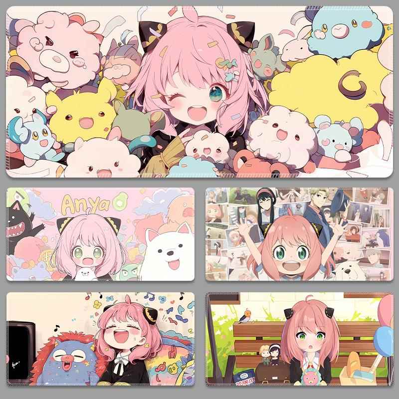 阿尼亚鼠标垫超大号可爱动漫间谍过家家键盘女生加厚办公室桌垫子