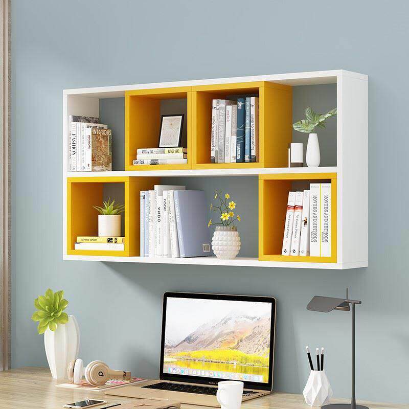 Wall shelf wall mounted bookshelf background wall cabinet - 实物图