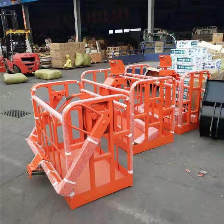 厂家多规格吊篮 建筑工地高空作业用吊篮 双人工作吊车吊篮