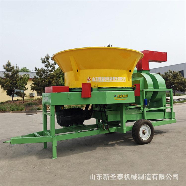 秸秆稻草圆盘粉碎机 铲车进料麦秸草料破碎机 轻松解决秸秆处理难