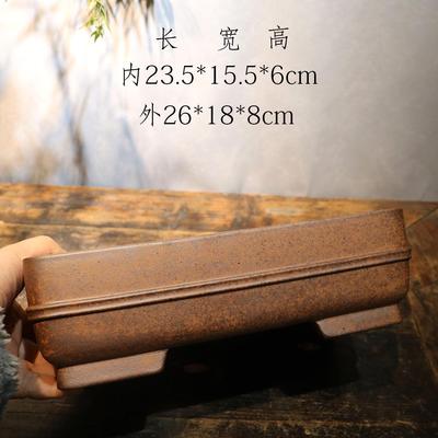 紫砂花盆盆景悬崖松柏文人树鱼川系中小型文竹兰花多肉石斛手工盆