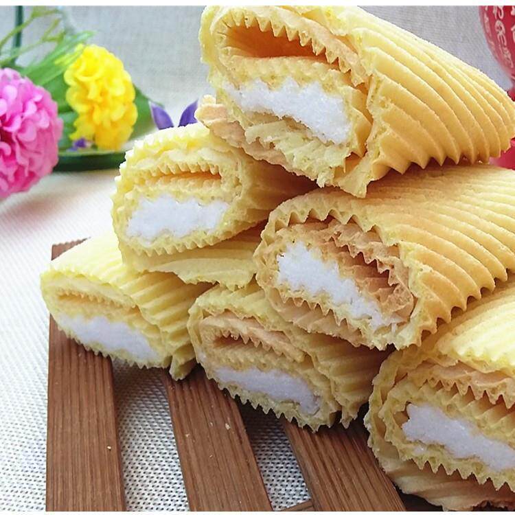 传统老式鸡蛋卷手工现烤原味红糖白糖夹心蛋卷怀旧零食江苏特产