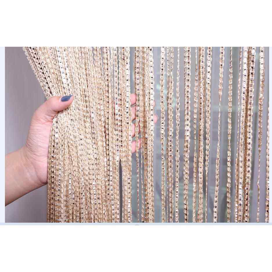 加密加粗韩式ss线帘 客厅卧室门帘隔断帘 装饰婚庆流苏帘子包邮