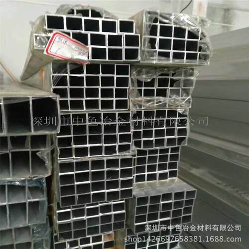 厚壁铝方管 AL5052木纹铝管 优质铝合金扁管 纯铝管厂