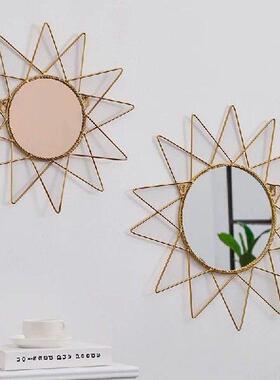 Fashion Home Wall Decor Mirror Metal Frame Modern Simple