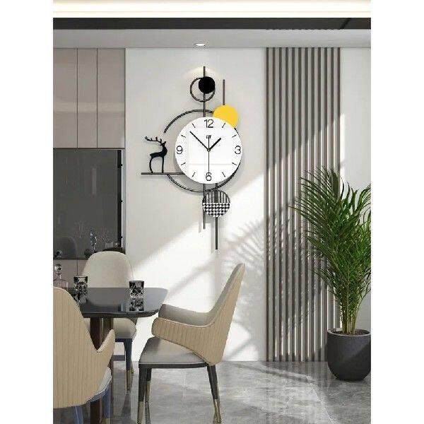 Large 3D Deer Wall C, Living Room, Home Watch, Morden
