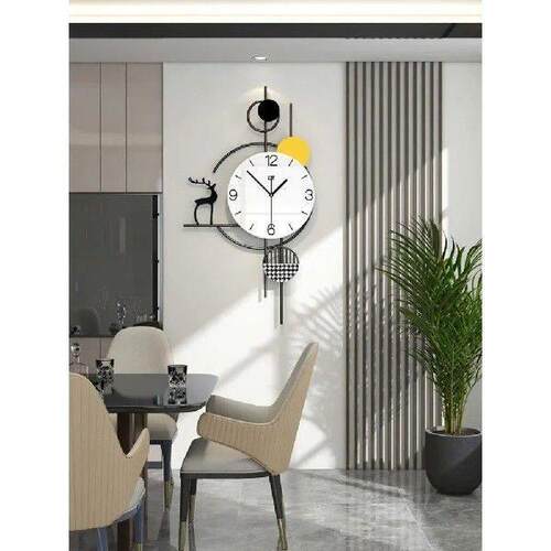 Large 3D Deer Wall C, Living Room, Home Watch, Morden