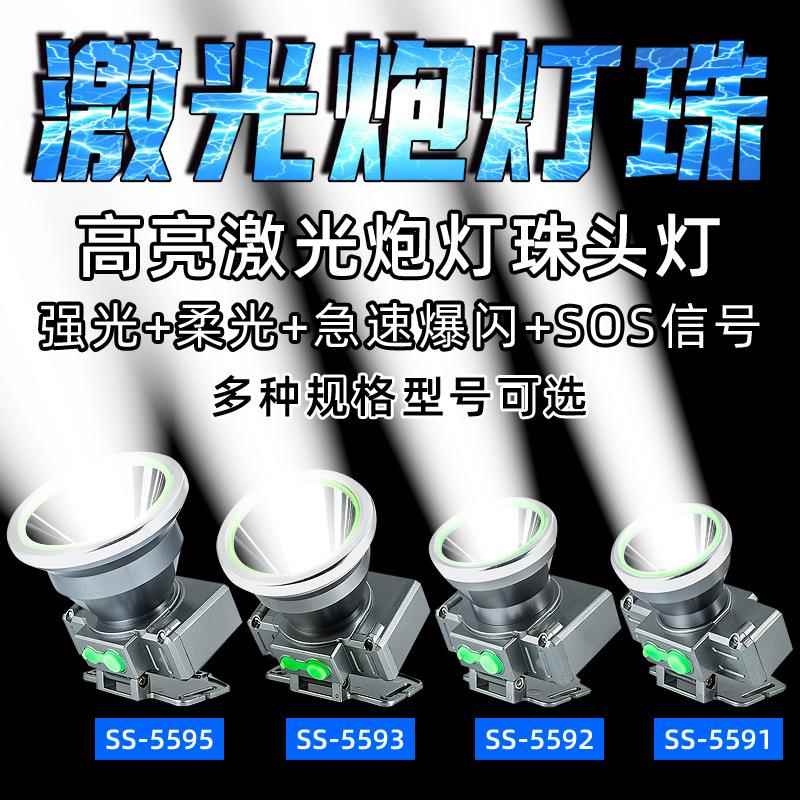 头戴式钓鱼头灯 自行车led强光锂电池头灯 户外充电夜钓头灯
