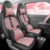 285720款 通用透5气利座 吉熊猫mini迷你专用汽车座套全包坐垫四季