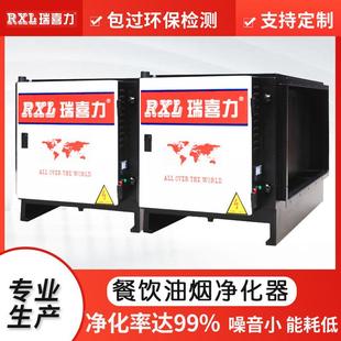 厂家供应DGRH 8K型低空过滤油烟净化器厨房酒店餐饮业净化设备