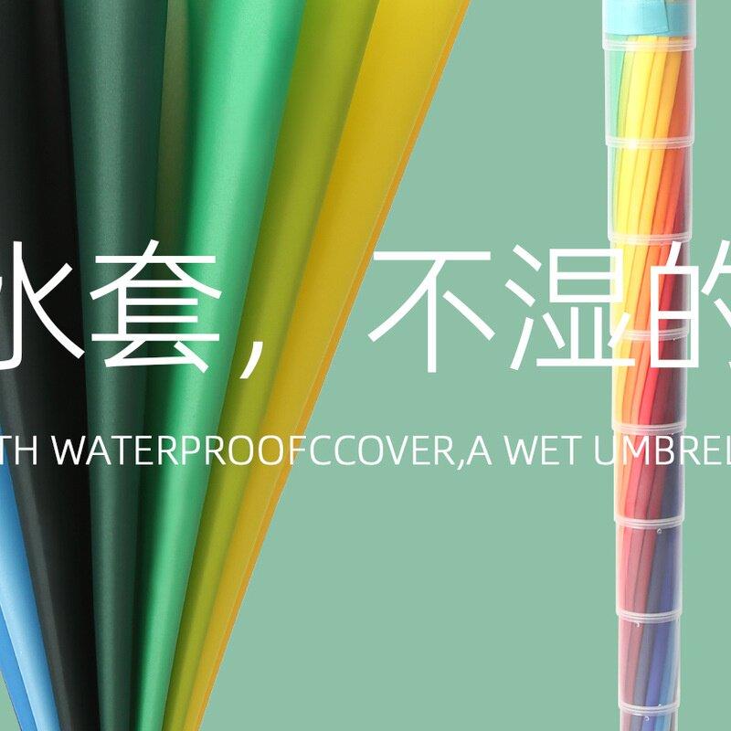 2025新款彩虹自动大号防水情侣车载男士加长柄双人雨伞防晒