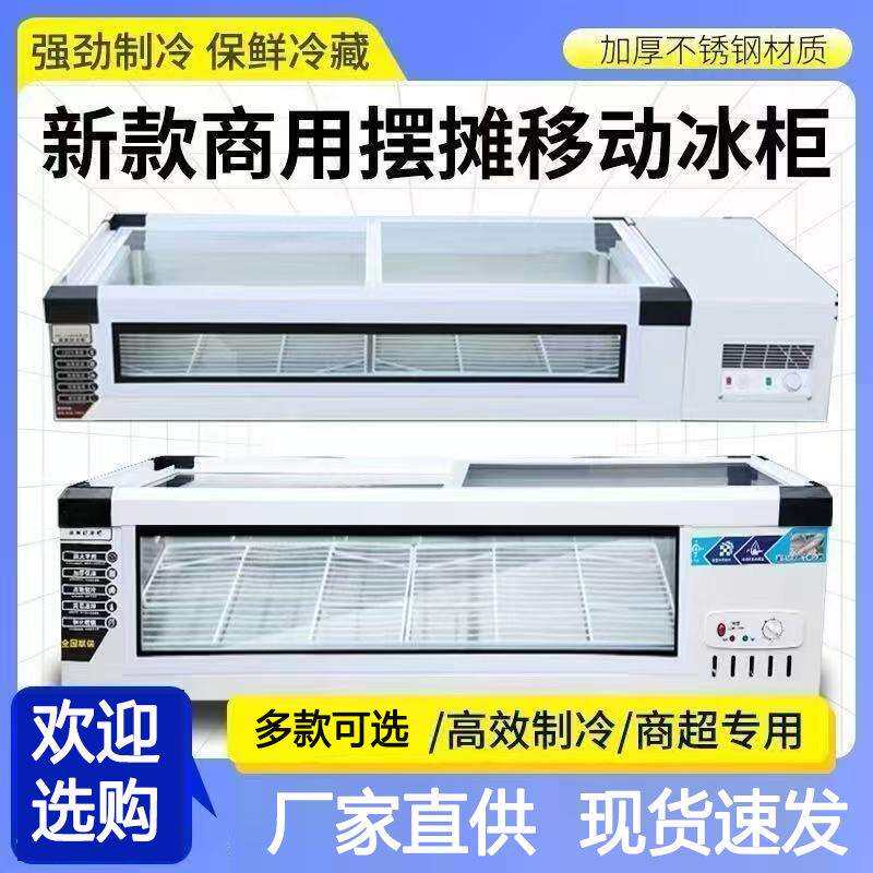 冰柜摆摊冰箱台式展示商用小型保鲜冷藏冷冻三轮车载移动烧烤炸串