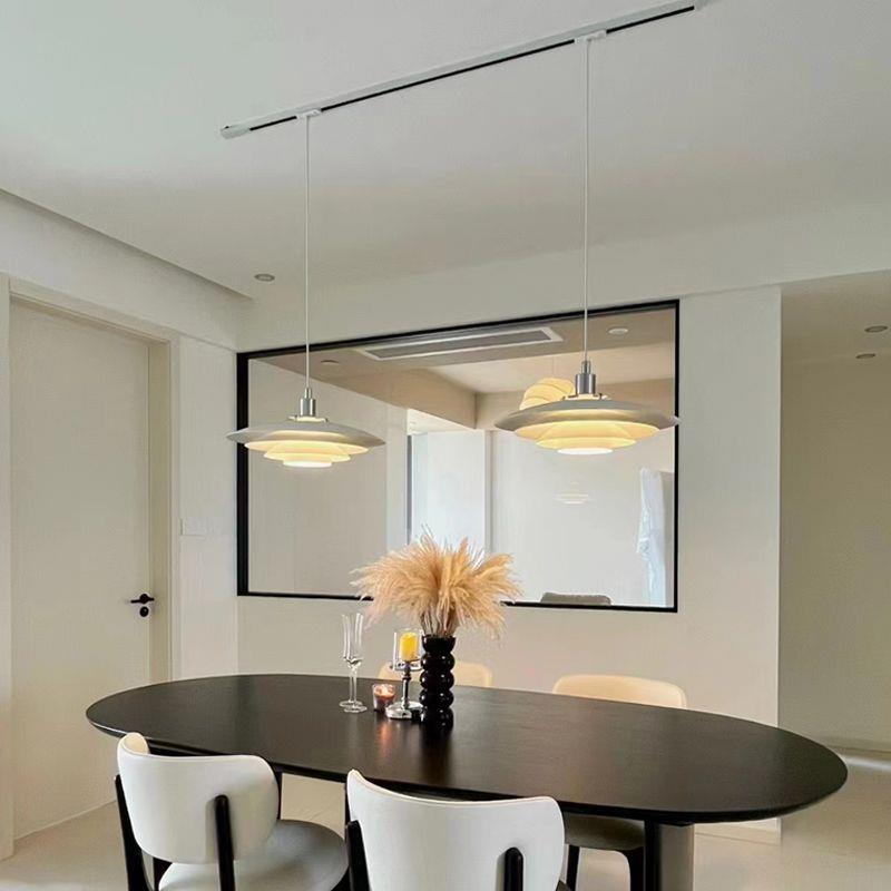 W1TR丹麦极简北欧餐厅吊灯现代简约设计师飞碟轨道吊灯全光谱餐桌