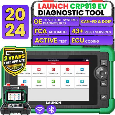 LAUNCH CRP919E 汽车新能源诊断仪支持Doip和CAN FD协议多语言OBD