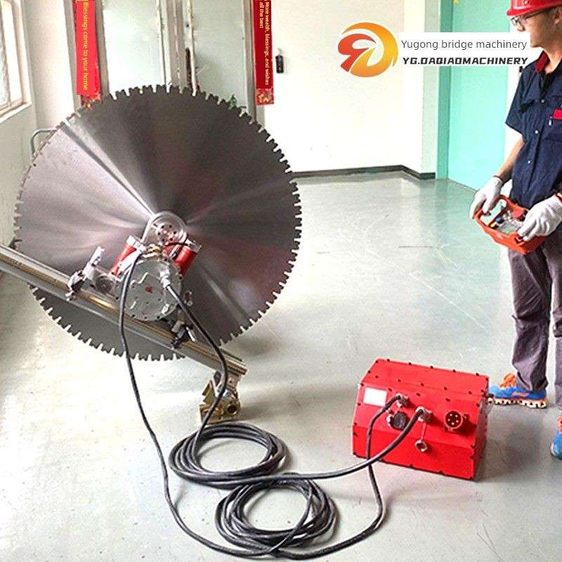 高频墙锯机混凝土钢筋梁大功率切割设备便携式工业电动开墙机