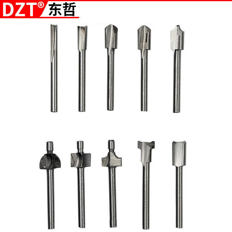 雕刻机花样铣刀铣槽套装10件套高速钢3.2mmHSS木工修边器打磨刀,五金/工具,其他刃具,淘宝优惠券,粉丝福利购,淘宝优惠卷