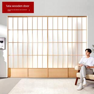 塔塔木门斯堪 阳台玻璃推拉门厨房三联画铝合金推 纳维亚田园风格