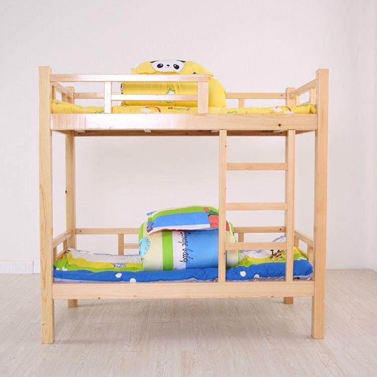 学生宿舍上下床木床员工公寓双层实木床儿童加厚高低床全实木