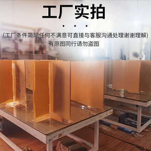 福州亚克力桌脚定制透明悬浮腿T型定制茶几桌脚渐变染色岩大板支