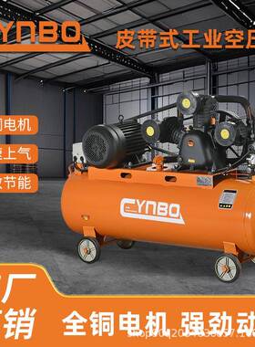 箭豹0.17/8皮带活塞式空压机220V全铜电机可移动汽修喷漆家装气泵