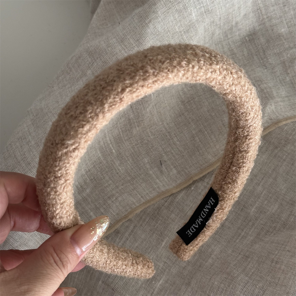 毛绒复古毛呢发箍拉德质感发饰