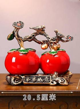 平安如意摆件新中式家居饰品客厅玄关电视柜摆设乔迁新居开业礼物